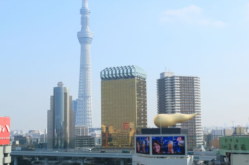 Tokyo Private Tour - Tokyo Sky Tree Tower ( 634 m) seeing from Asakusa.