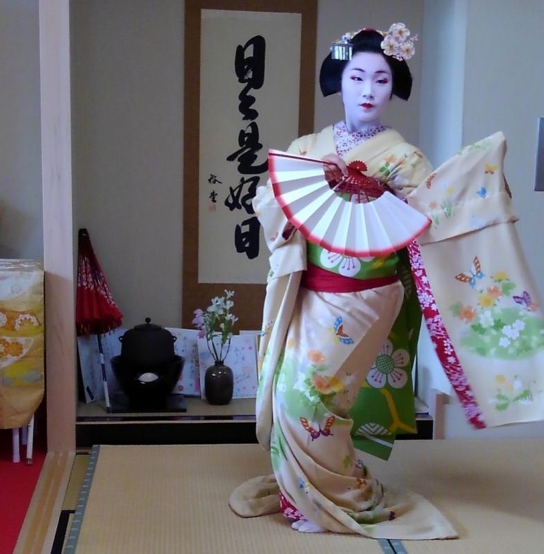 Kyoto Private Tour - enjoy maiko dancing and Japanese cuisine at "Jinmatsuan", or Japanese culture experience shop