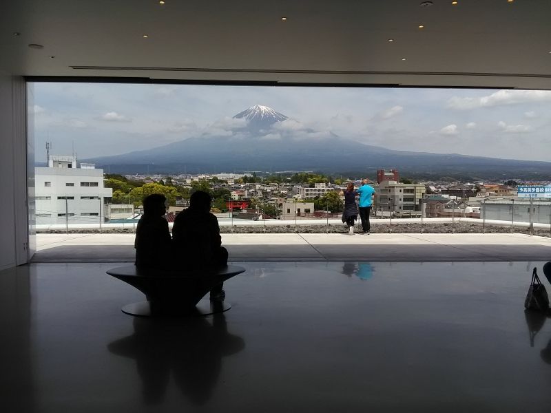 Mount Fuji Private Tour - Top floor of the World Heritage Center allows you to see a regular Fuji and an inverted Fuji on the shiny floor