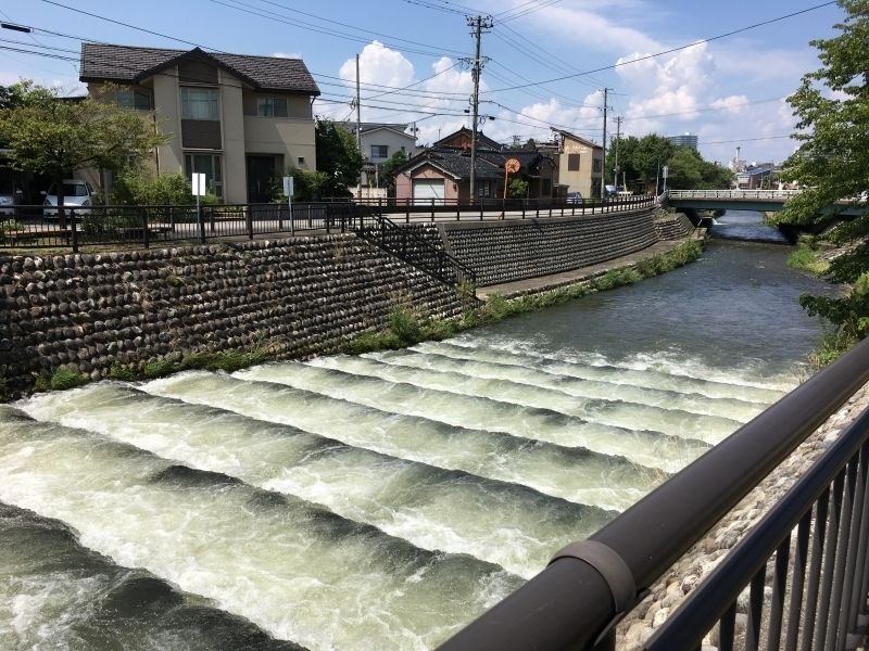 Toyama Private Tour - Drop structure found at the upstream area of Itachi river