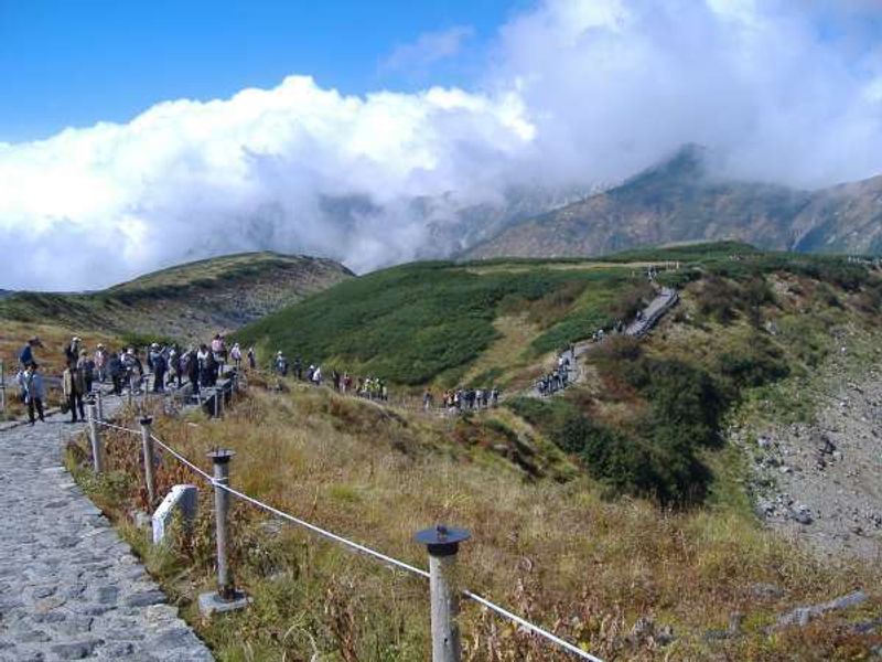 Ishikawa Private Tour - highland path at Murodo.