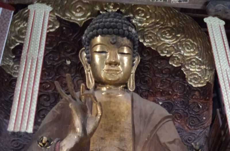 Gifu Private Tour - one of the three biggest Buddha Statues in Japan, it is gold and has a warm smile 