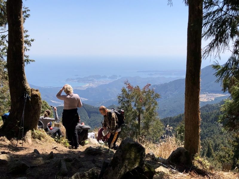 Wakayama Private Tour - A ocean view from Funami pass on Okumotori-goe route.