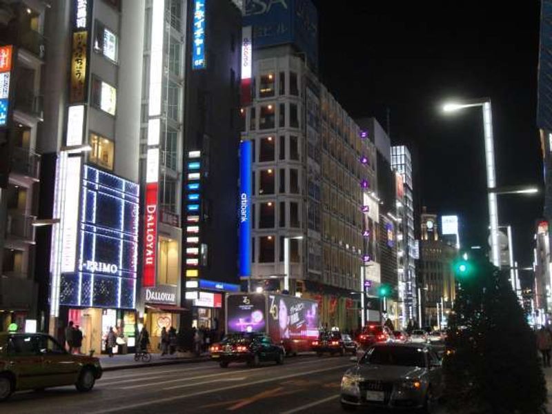 Aichi Private Tour - Ginza at night