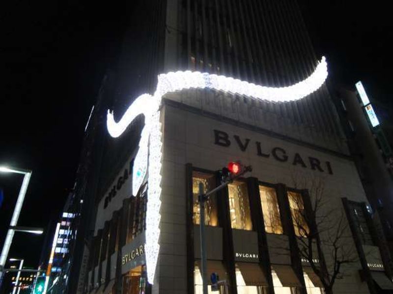 Aichi Private Tour - (BVLGARI) Ginza at night