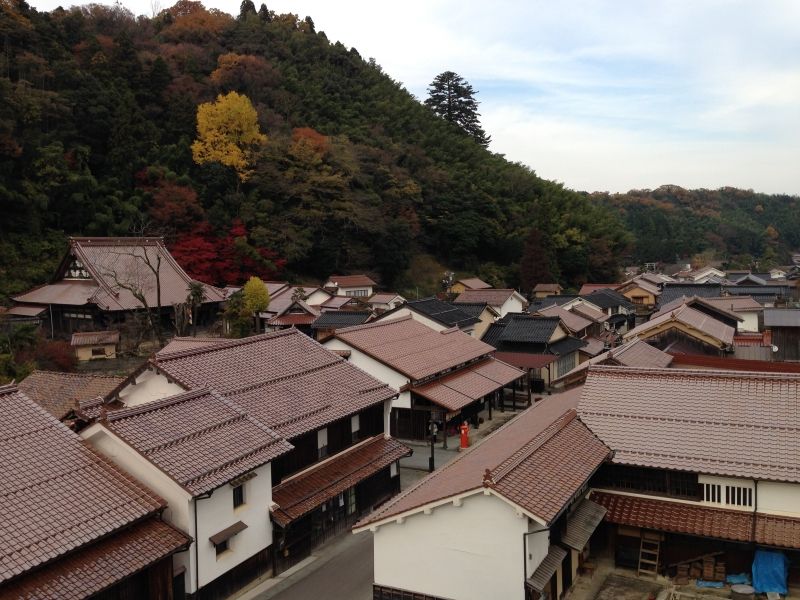 Shimane Private Tour -  Omori Town viewed from a temple