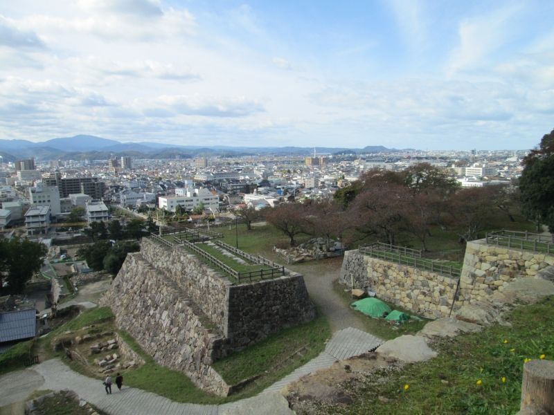 Tottori Private Tour - Town View from Tottori Castle Remain