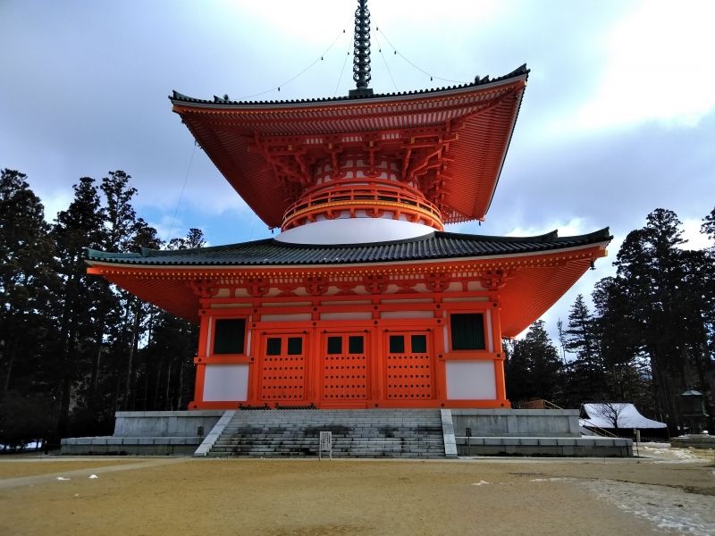 Kumano Private Tour - Konpon Fundamenta Pagoda in Mt. Koya. Center of the Mandala World in Mt.Koya