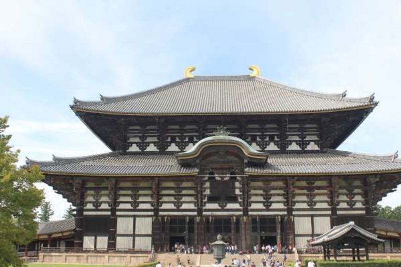 Nara Private Tour - Daigokuden building which houses the Great Budda statue and  two guardian statues.