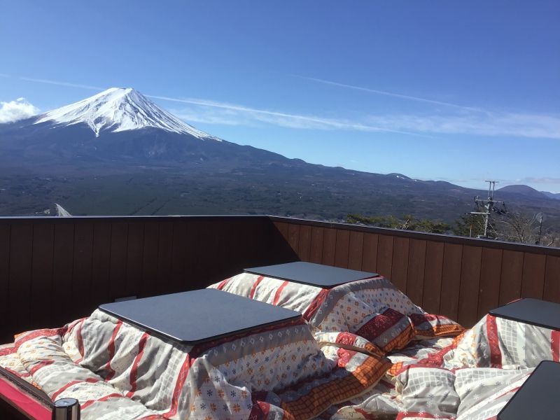 Mount Fuji Private Tour - Japanese style heater in winter and Mt Fuji