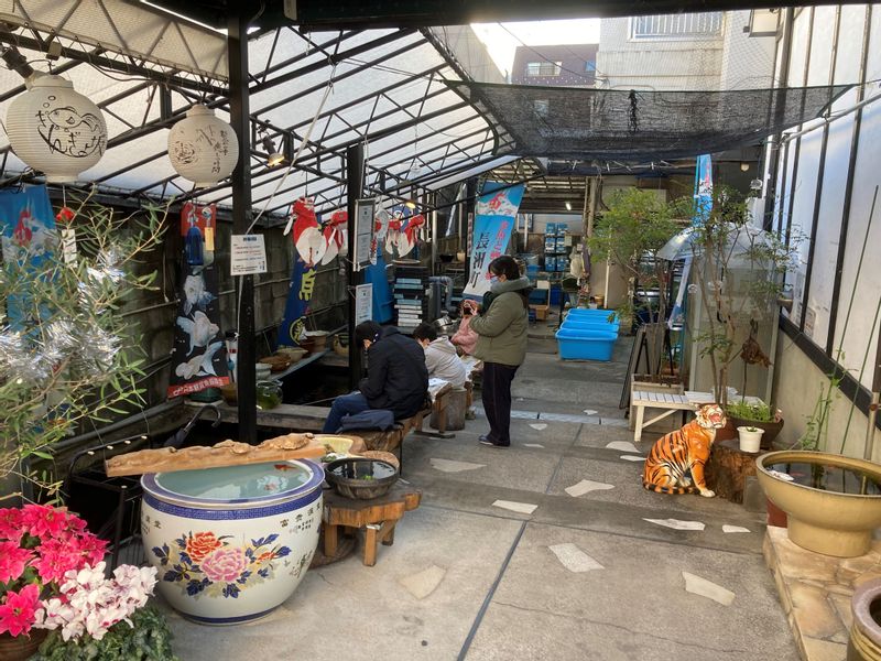 Tokyo Private Tour - A tiny fishing pond in Kingyozaka goldfish shop