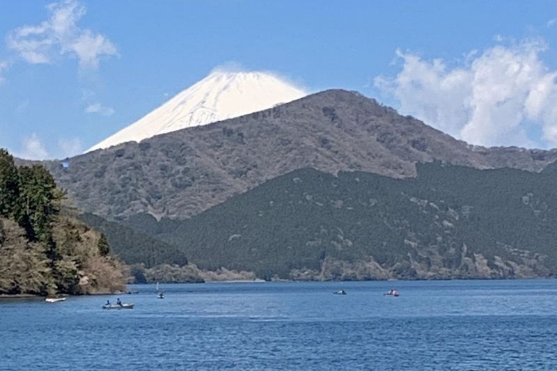 Tokyo Private Tour - Lake Ashi & Mt. Fuji.  This beautiful lake was formed 3,000 years ago by the landslide caused by an eruption of a volcano.  You can see its remains in Owakudani Valley.