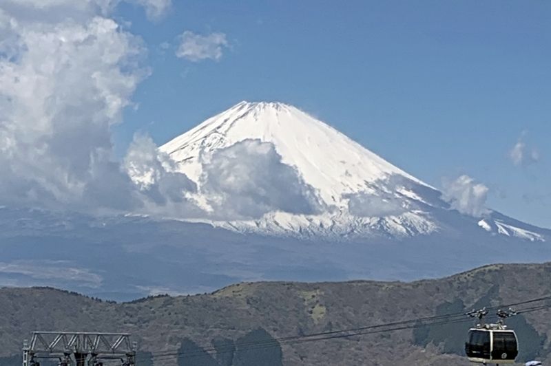 Tokyo Private Tour - Magnificent view of Mt. Fuji from an observatory in Owakudani Valley.