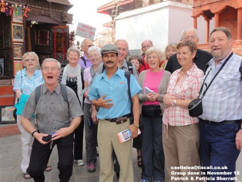Kathmandu Private Tour - With my group from United Kingdom in Kathmandu Durbar Square.