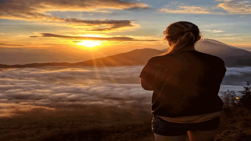 Bali Private Tour - Watching the sunrise.