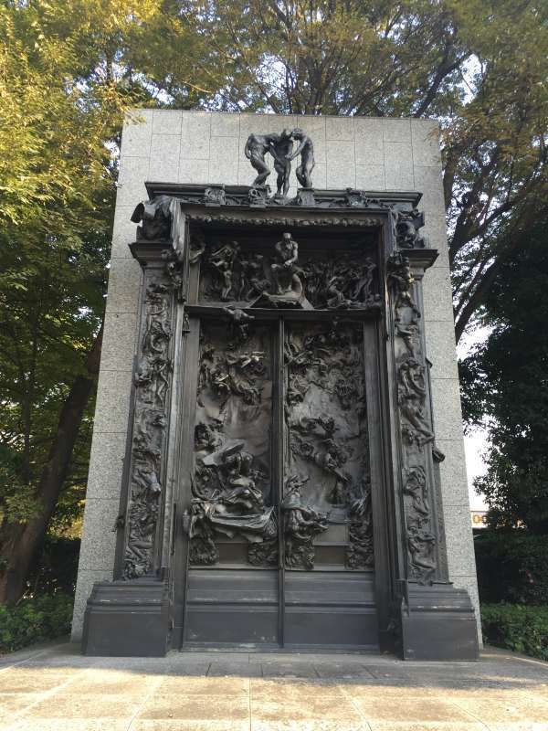 Tokyo Private Tour - A statue in front of The National Museum of Western Art 