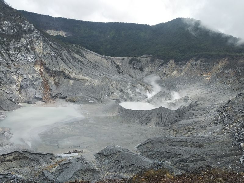West Java Private Tour - The crater of volcano