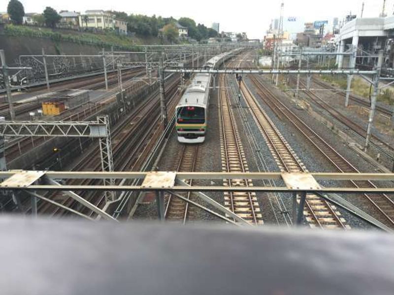 Tokyo Private Tour - From the train bridge in front of Nippori station