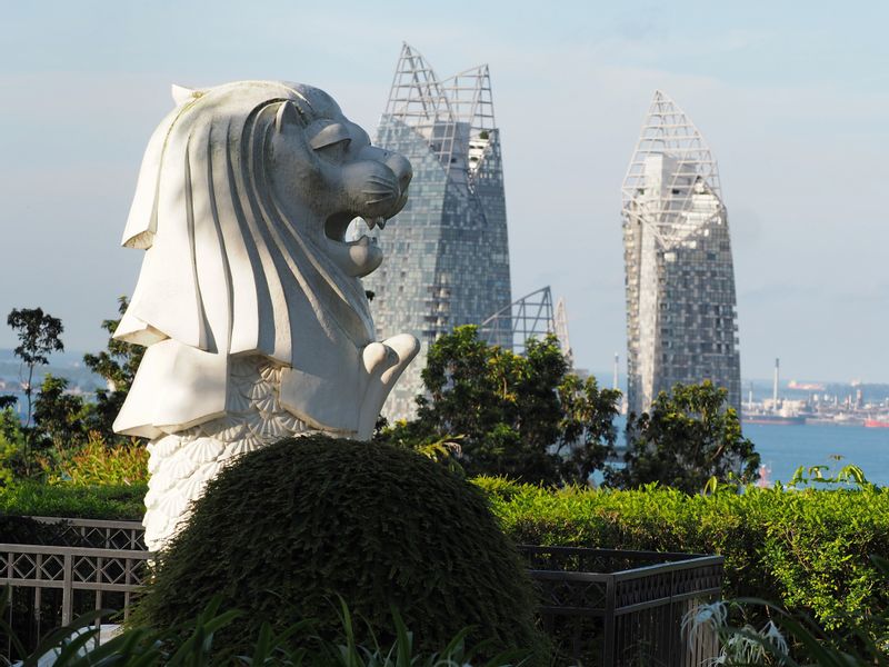 Singapore Private Tour - The Merlion at Faber Point