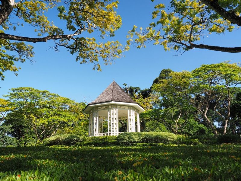Singapore Private Tour - At the Bandstand in Singapore Botanic Gardens