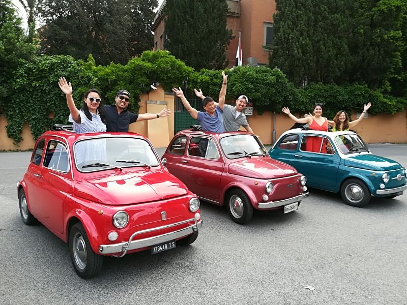 fiat 500 tour of rome