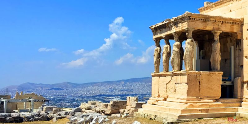 Athens Private Tour - The porch of Maidens, the world famous Caryatids