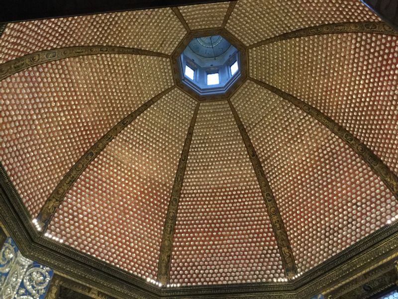 Florence Private Tour - Stunning dome of the Tribuna lined with mother of pearl.