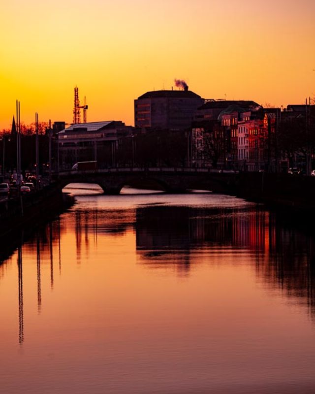 Dublin Private Tour - River Liffey, Looking towards Temple Bar.