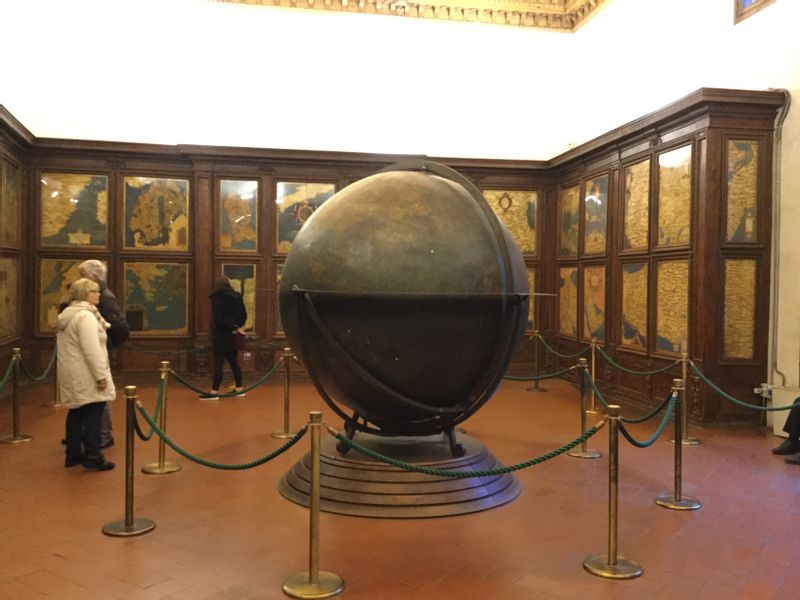 Florence Private Tour - A view of the world in the 16th century inside the Hall of Maps at Palazzo Vecchio.