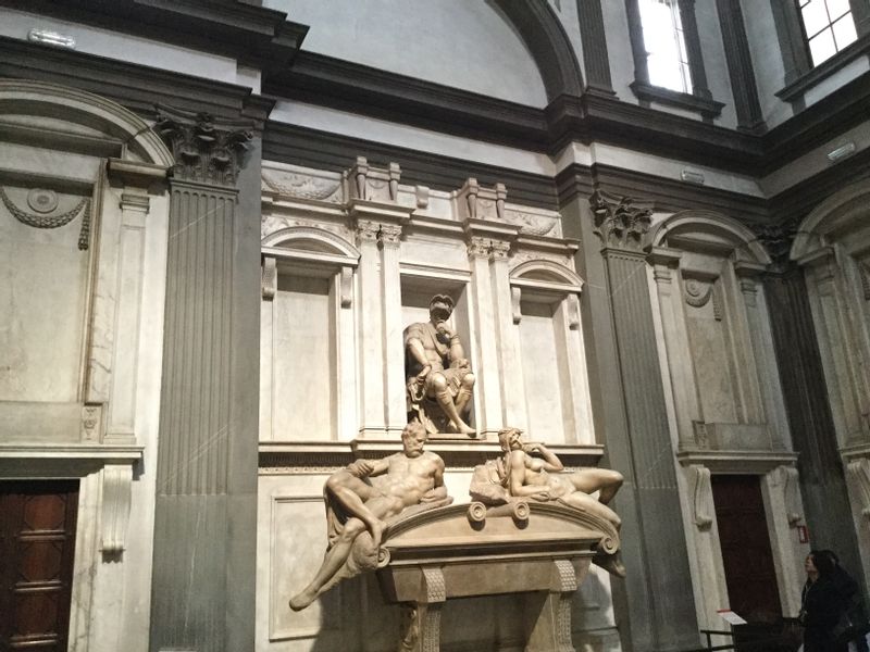 Florence Private Tour - Sculpture by Michelangelo inside the New Sacristy.