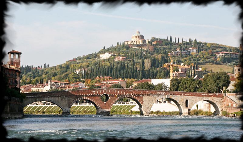 Verona Private Tour - Adige river and hills of Verona.