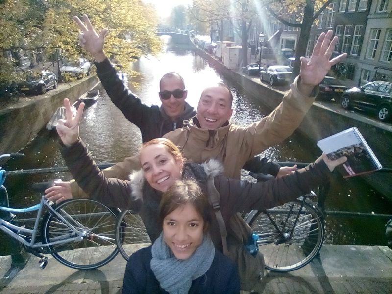 Amsterdam Private Tour - Small group in front of a canal in Amsterdam