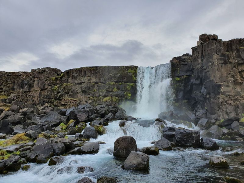 Reykjavik Private Tour - Waterfall at Thingvellir national park.