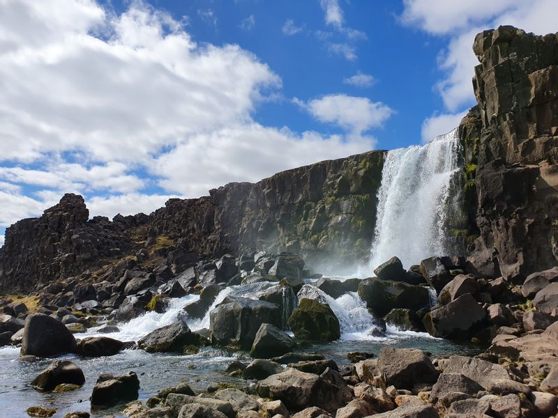 Reykjavik Private Tour - Waterfall at Thingvellir national park.