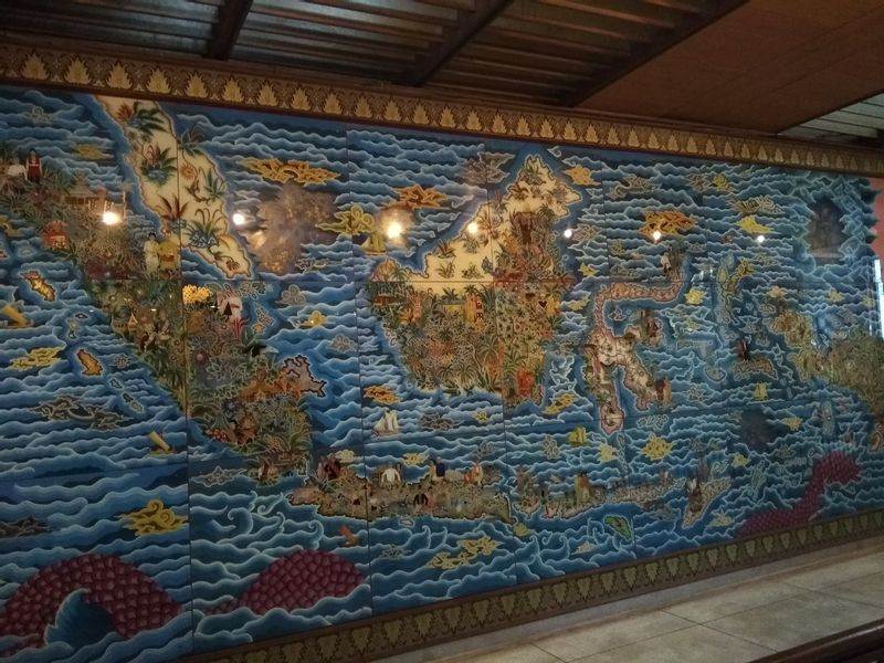 Jakarta Private Tour - Indonesian map at Indonesia Museum, TMII, Jakarta