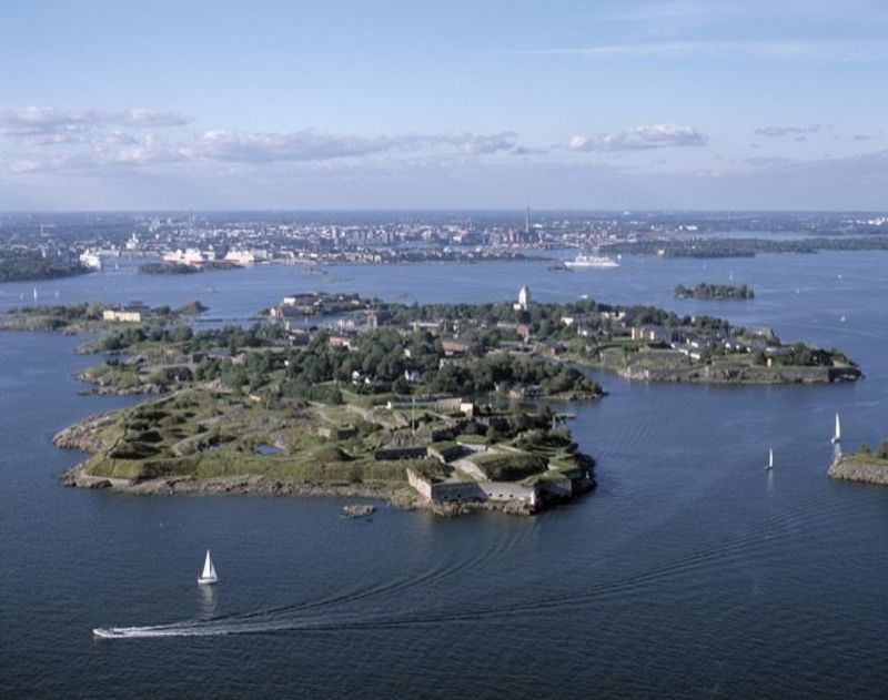 Helsinki Private Tour - Fortress seen from air