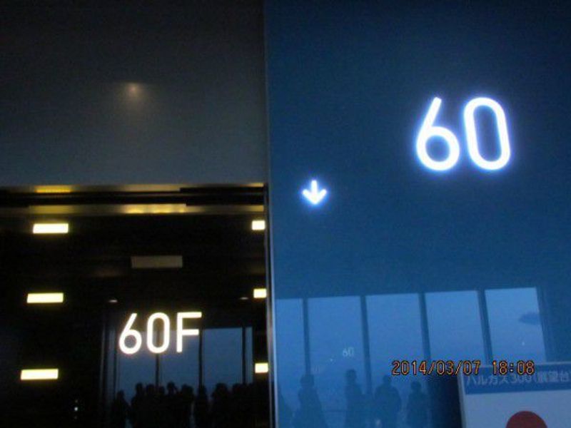 Osaka Private Tour - You just arrived at the 60th floor by a high-speed elevator.