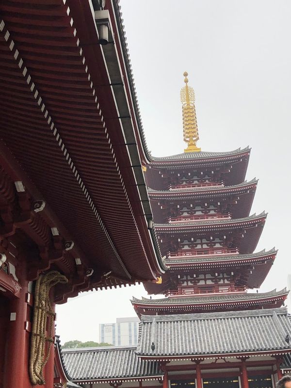 Tokyo Private Tour - Five storied pagodas in Sensoji-temple. 