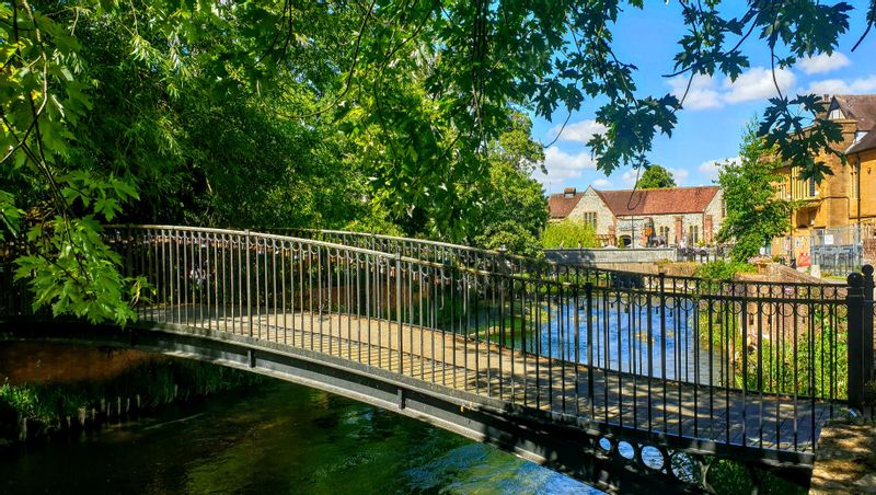 Southampton Private Tour - The River Test flows through the centre of Salisbury.