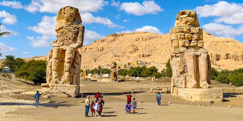 Luxor Private Tour - Colossi of Memnon, Luxor, Egypt.