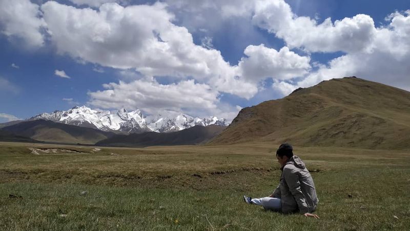 Bishkek Private Tour - on the top of mountain pass