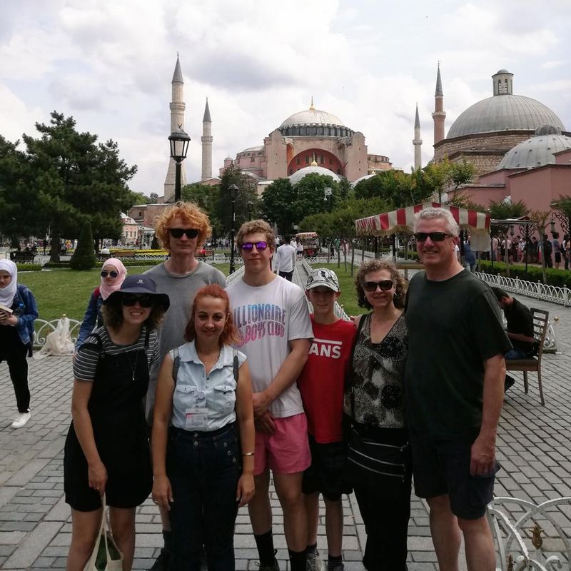 Istanbul Private Tour - This picture was taken in one of my tours. At the back ground there is a picture of Hagia Sophia