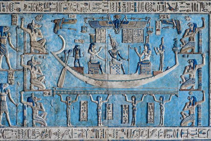 Luxor Private Tour - From the wonderful ceiling of Dendera Temple.