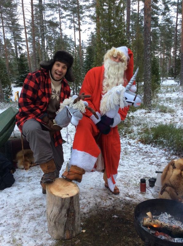 Southern Finland Private Tour - Sometimes Santa has got to leave his reindeer Petteri (NOT RUDOLF!!) at home and take another method of travel