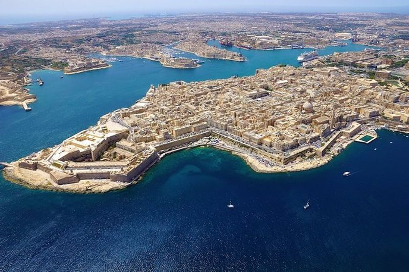 Malta Private Tour - Top view of Valletta