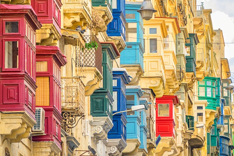 Malta Private Tour - Colourful traditional wooden Balconies 