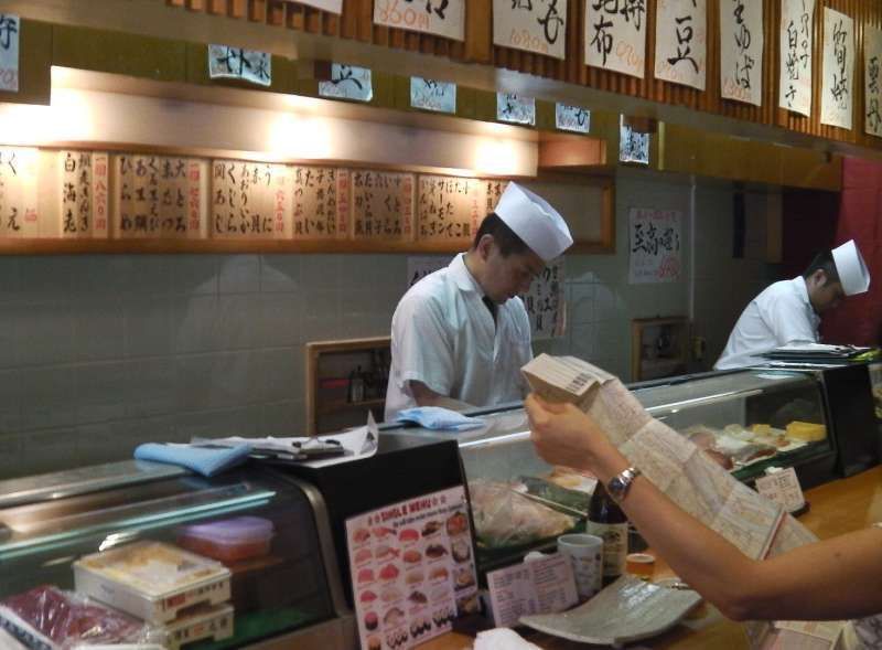 Tokyo Private Tour - S1.Tsukiji Outer Market (Sushi bar in Outer Market)
