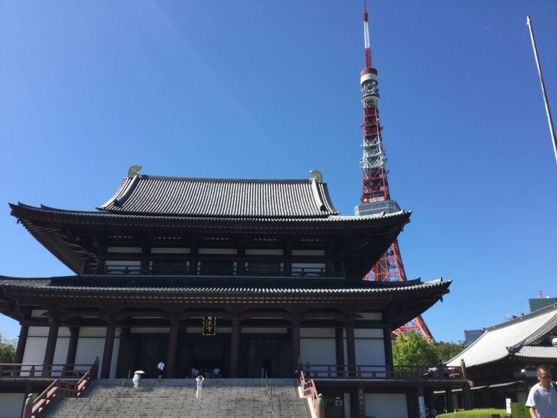 Tokyo Private Tour - T3. Zojo-Ji Temple (Main Hall and Tokyo Tower)