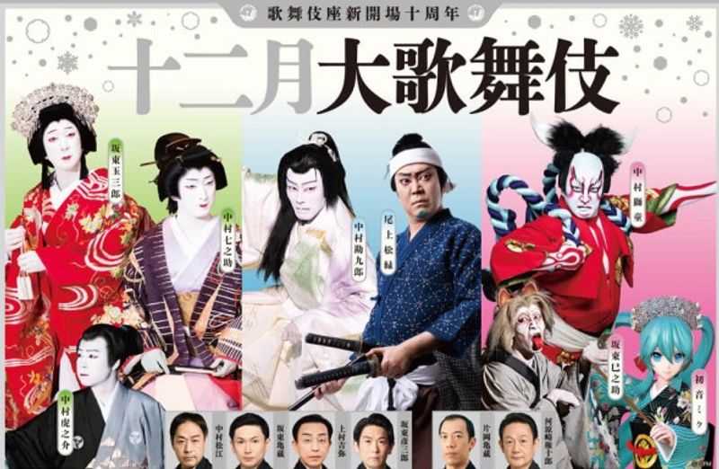Tokyo Private Tour - E6. Glance at Kabuki (Example of a poster)