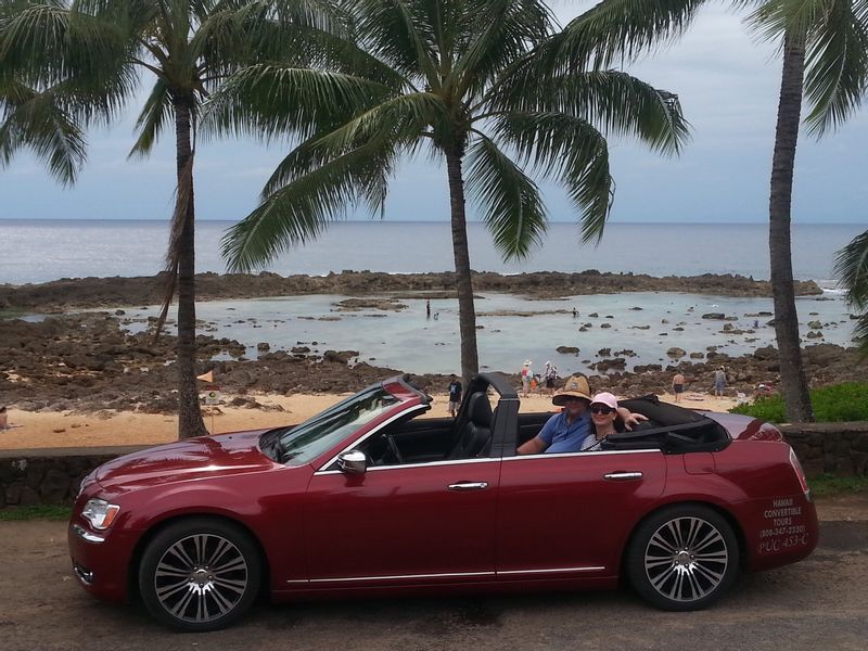 Hawaii (Oahu) Private Tour - Shark's Cove.  Great place to snorkel.  Car can carry 4 travelers plus driver.